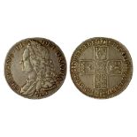 George II (1727-1760), Crown, 1746 D. NONO, LIMA below bust (S 3689).  A few minor marks, very fine.