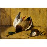 Tommaso de Vivo, Italian 1790-1884- The day's bag; oil on canvas, signed, 50.7x77.3cm CONDITION