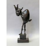 Germaine Richier, French 1904-1959- "Le Petit Fou" from l'Echiquier; bronze with a dark brown