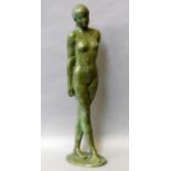 Sergio Unia, Italian b.1943- Standing Nude; bronze, signed and numbered 5/25, with artist's stamp,