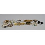 A collection of jewellery, 19th and 20th century,