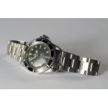 A steel cased Tudor Oyster-Prince Submariner automatic gentleman's wrist watch, with black dial
