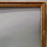 A Spanish Silvered Moulding Frame, late 18th century, with cavetto sight and ogee hollow, 62.