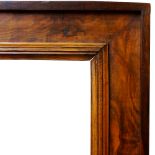 An Italian Nutwood Cassetta Frame, late 18th century, with cavetto sight, taenia, reverse ogee,