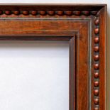 A Dutch Nutwood Cassetta Frame, early 19th century, with cavetto and ogee sight,