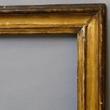 An Italian Gilded Salvator Rosa Frame, late 17th century, with stepped cavetto sight, torus,