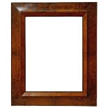 A Dutch Nutwood Veneered Frame, 18th century, with ovolo sight, wedge,