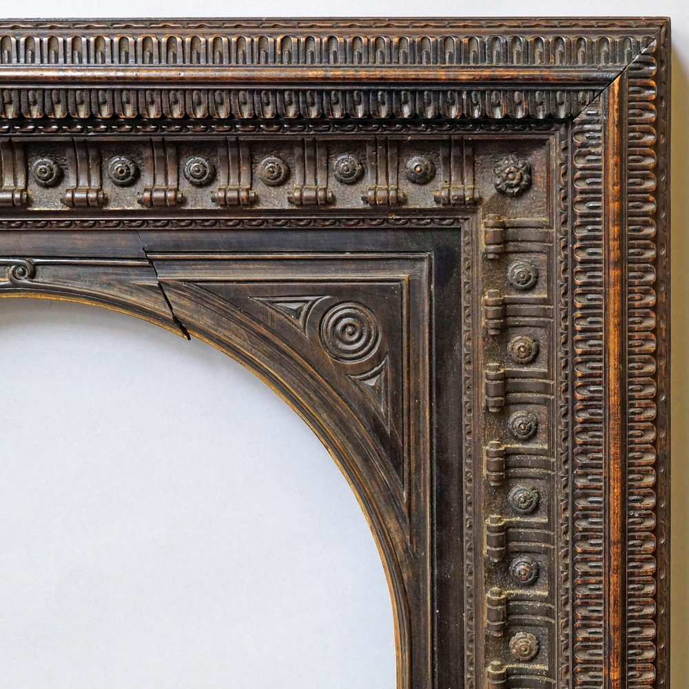 A Carved and Ebonised Italianate Style Frame, late 20th century, - Image 2 of 2