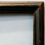 An Italian Ebonised Moulding Frame, 18th century, with cavetto sight,