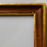 An Italian Brown Painted and Parcel Gilt Louis XVI Scotia Frame, late 18th century,