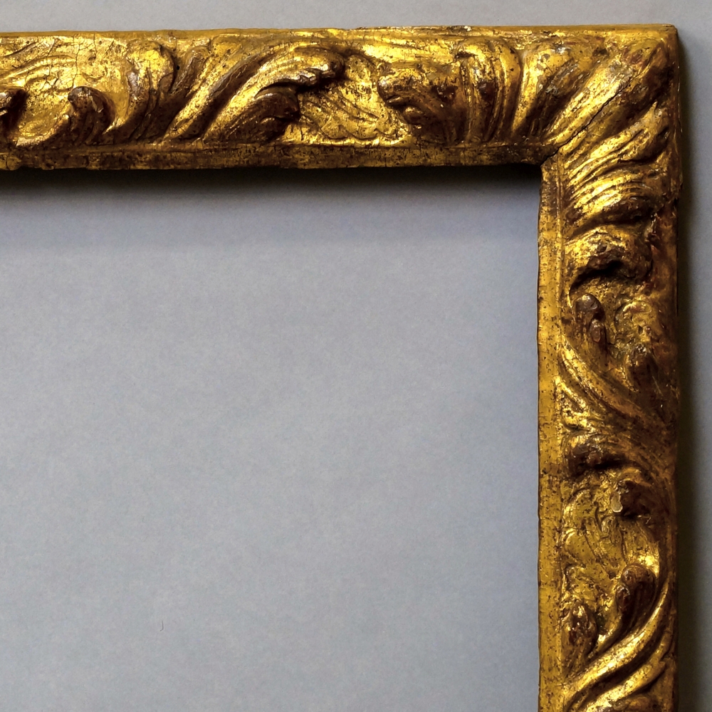 An Italian Carved and Gilded Frame, 18th century, with cavetto sight, - Image 2 of 2