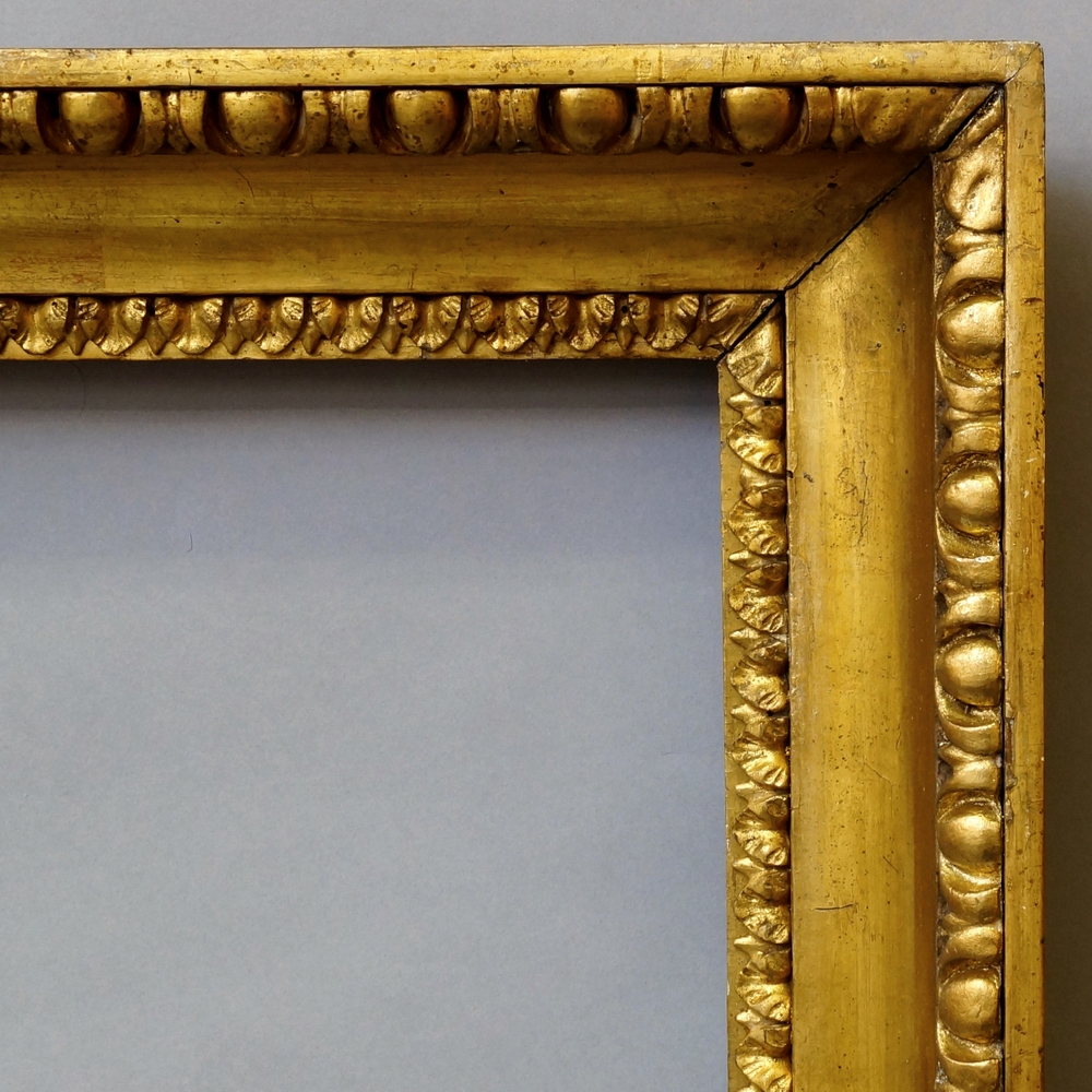 An Italian Carved and Gilded Neoclassical Scotia Frame, late 18th/early 19th century,