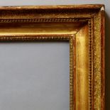 A French Gilt Composition Empire Frame, early 19th century, with rais-de-coeur sight, plain hollow,