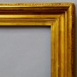 A Gilt Composition Neoclassical Frame, early 19th century, with gilt slip, cavetto sight,