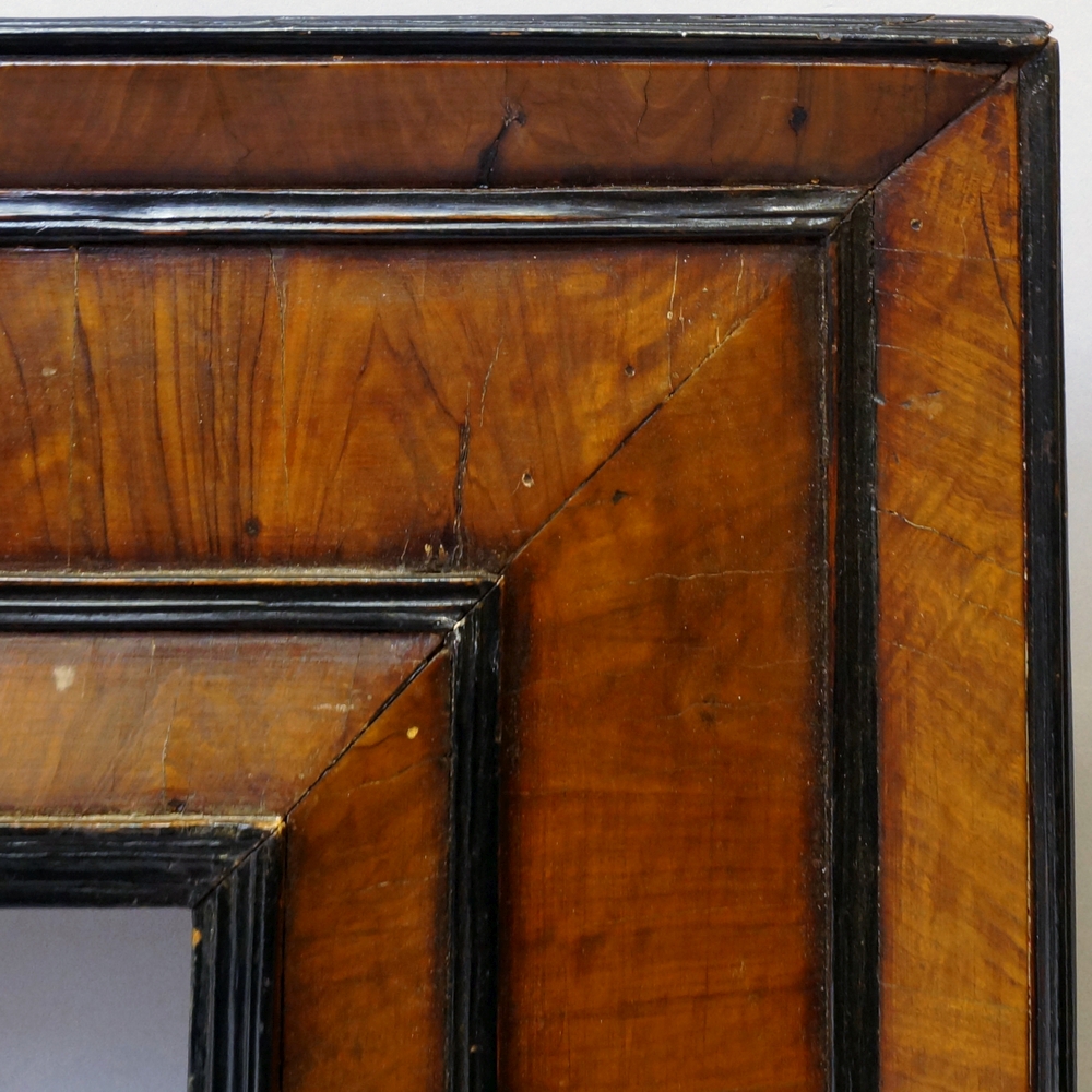 A Dutch Fruitwood Veneered Reverse Profile Frame, 17th century, - Image 2 of 2