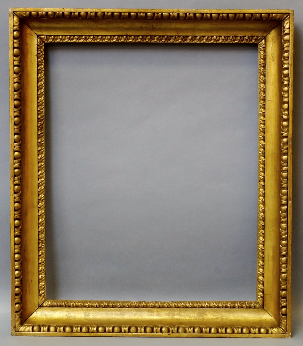 An Italian Carved and Gilded Neoclassical Scotia Frame, late 18th/early 19th century, - Image 2 of 2