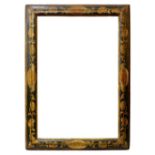 An Italian Polychrome Painted and Parcel Gilded Bolection Frame, 18th century, with cavetto sight,