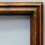 An Italian Nutwood Bolection Frame, 18th century, with cavetto sight, plain front edge,