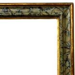 An Italian Simulated Marble Painted and Parcel Gilded Bolection Frame, 18th century,