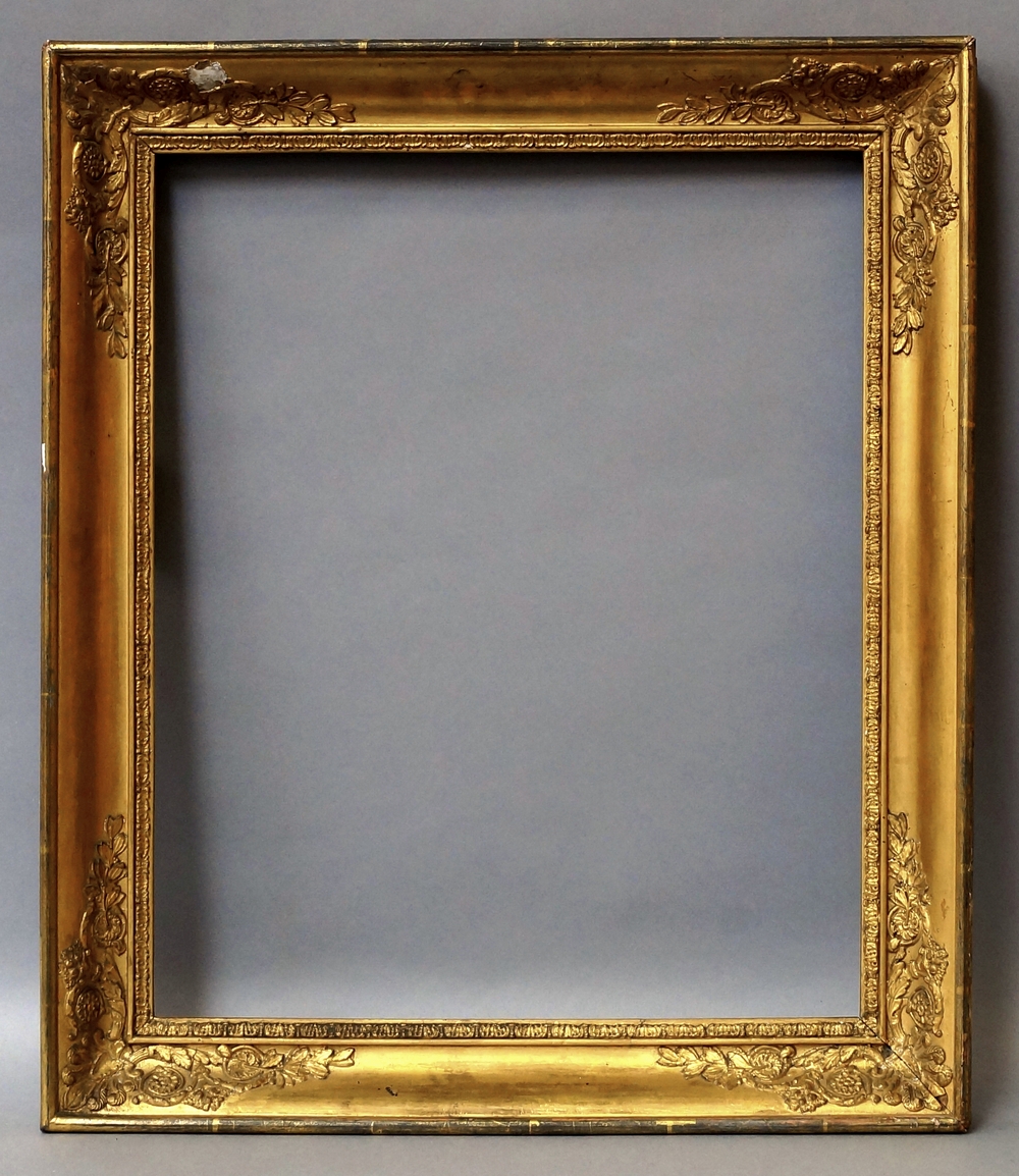 An Gilt Composition Biedermeier Frame, early 19th century, with leaf sight, - Image 2 of 4