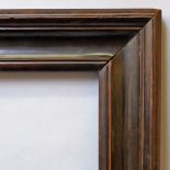 A Dutch Ebonised Frame, 19th century, with cushion moulded sight, plain hollow,