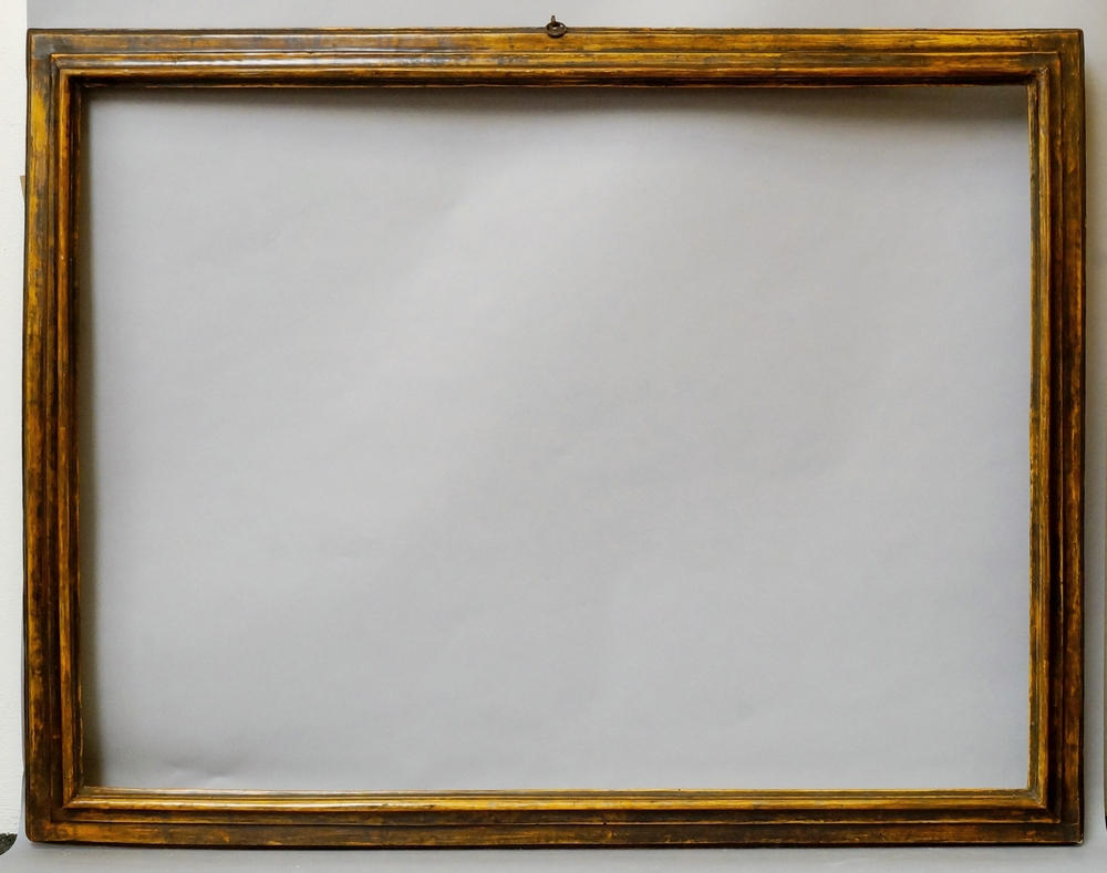 An Italian Bolection Frame, 17th century, with cavetto sight, plain top knull, reverse hollow, - Image 2 of 2