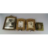 A pair of French ormolu picture frames, late 19th/20th century,