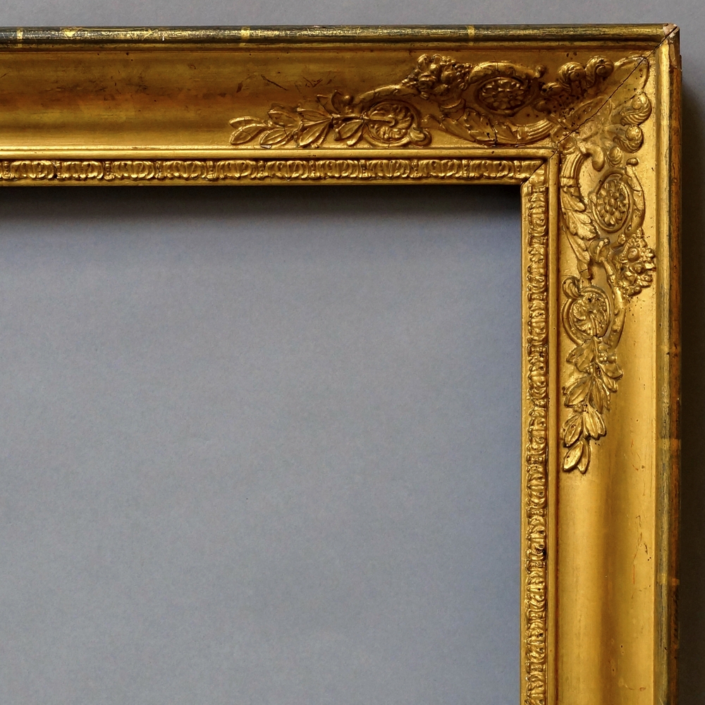 An Gilt Composition Biedermeier Frame, early 19th century, with leaf sight,