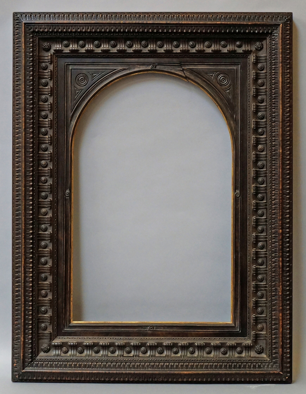 A Carved and Ebonised Italianate Style Frame, late 20th century,