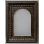 A Carved and Ebonised Italianate Style Frame, late 20th century,