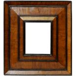 A Dutch Fruitwood Veneered Reverse Profile Frame, 17th century,