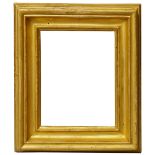 An Italian Gilded Salvator Rosa Frame, 18th century, with cavetto and ogee sight,