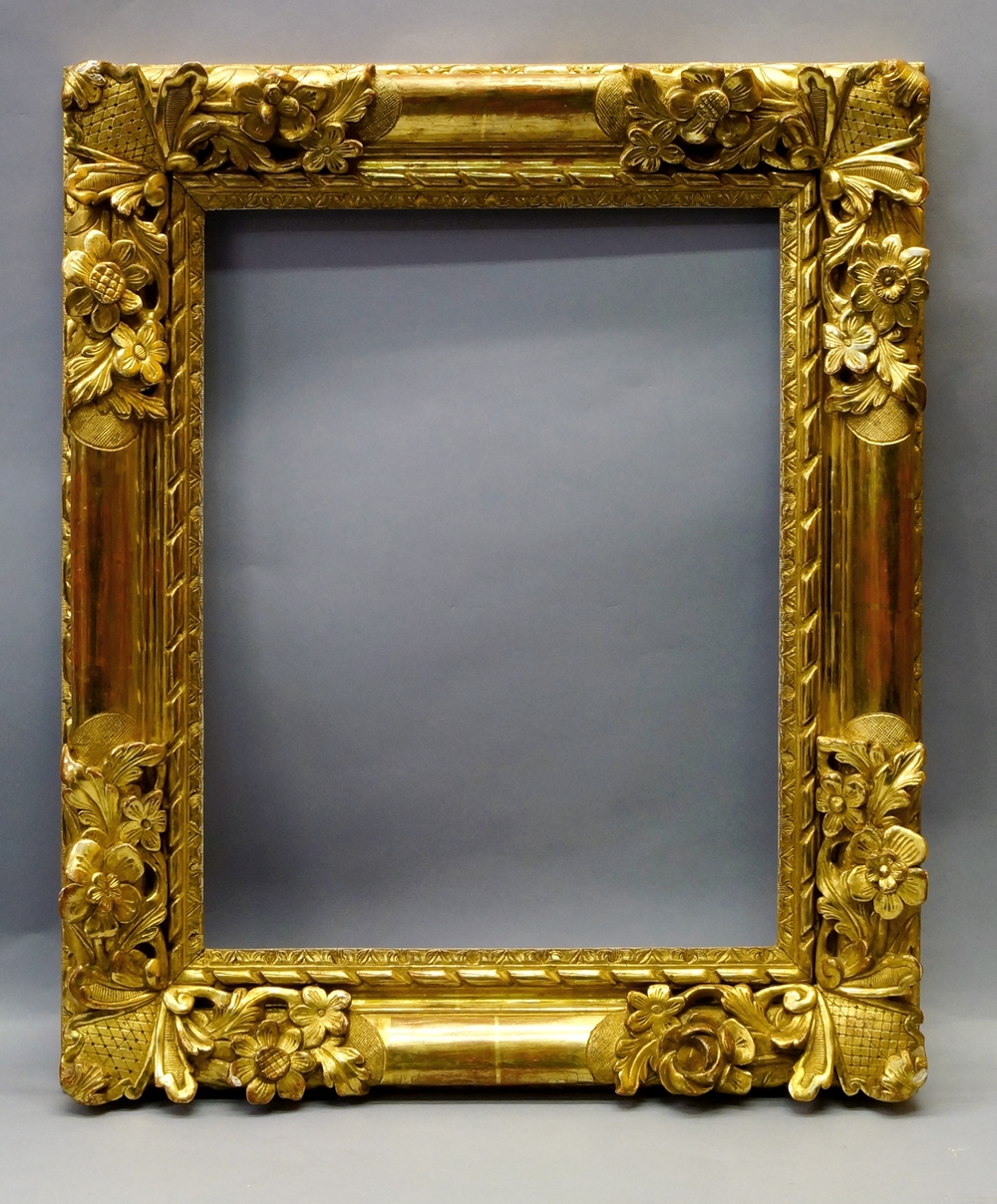 A French Carved and Gilded Louis XIV Lebrun Frame, late 17th/early 18th century, - Image 4 of 4