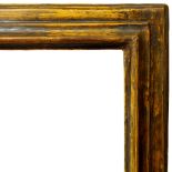 An Italian Bolection Frame, 17th century, with cavetto sight, plain top knull, reverse hollow,