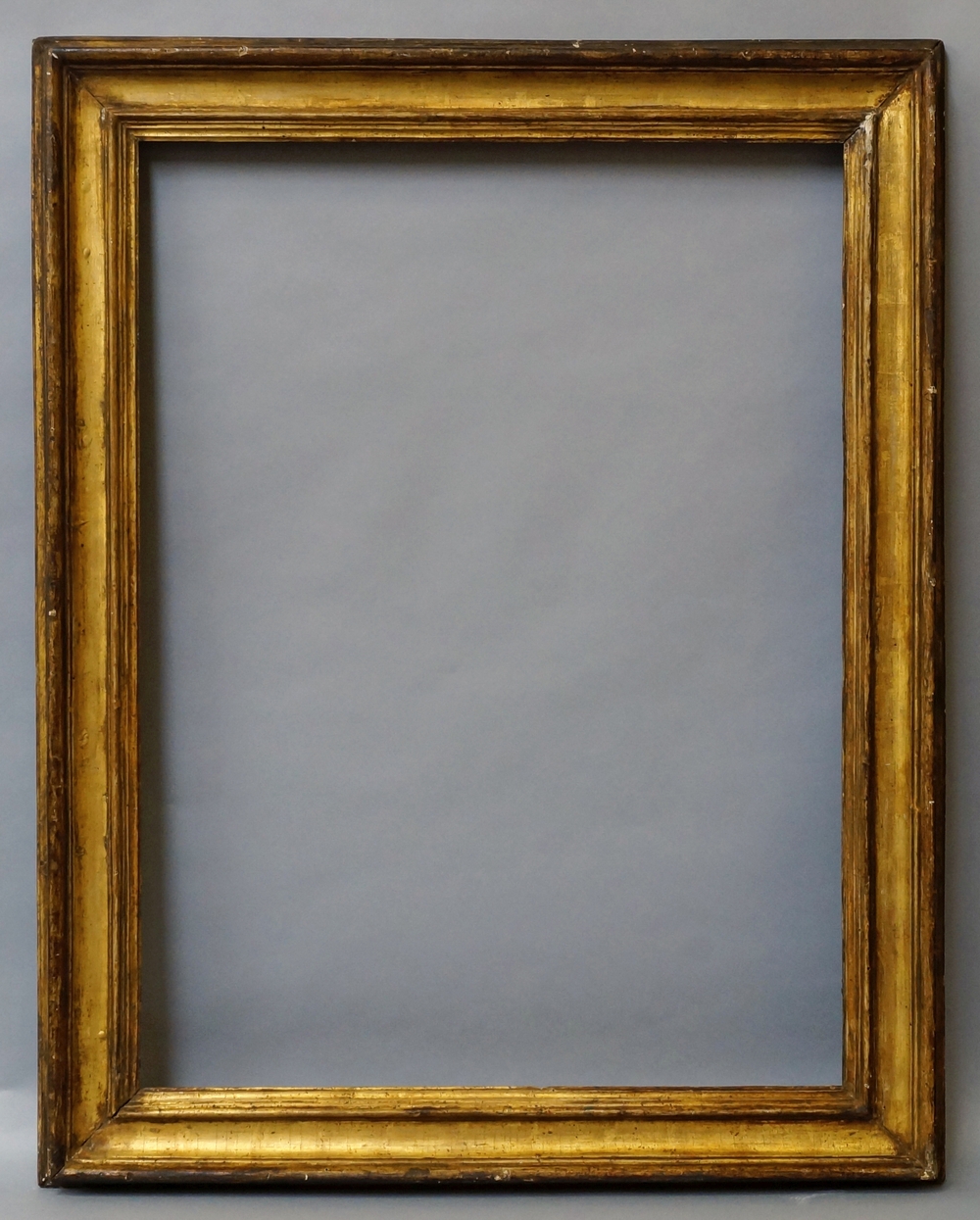 An Italian Gilded Salvator Rosa Frame, late 17th century, with stepped cavetto sight, torus, - Image 2 of 2