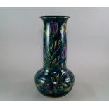 A large Art Nouveau S. Hancock & Sons Morris Ware vase, decorated by George Cartlidge, with floral