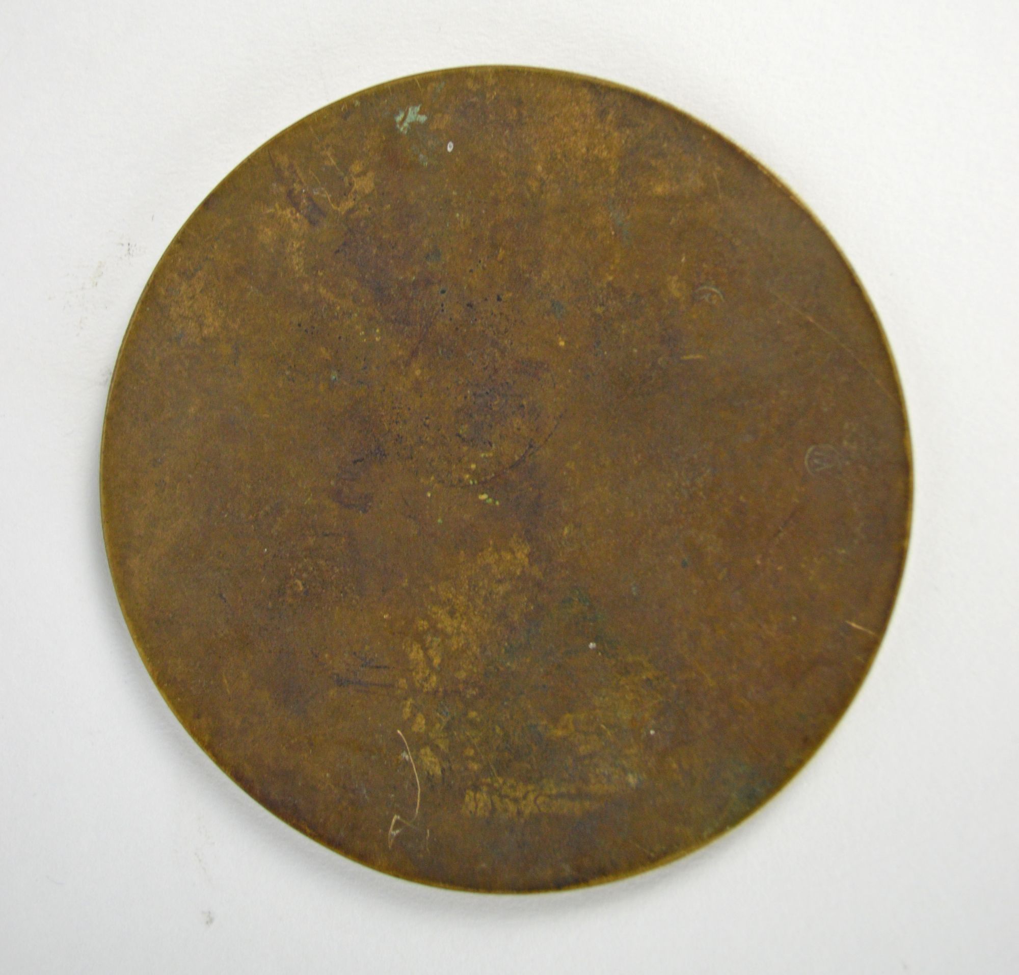 A WWI bronze remembrance plaque awarded to Alfred Taylor, - Image 2 of 2