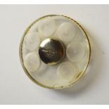 Asprey: A silver gilt and perspex circular pill box, London c.1967, Asprey & Co.