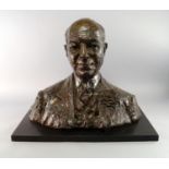 Sir Jacob Epstein KBE, British 1880-1959, a portrait bust of a man, possibly Charles Samuel Myers,