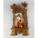 A German porcelain plaque, late 19th century, hand painted with a scene after George Hom, '