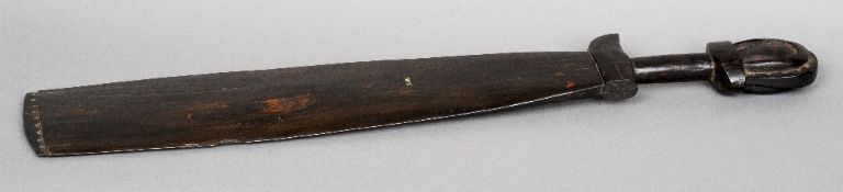 A 19th century Oceanic club
Of spatulate form with good patination and collection number 15175.