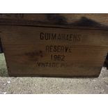 Fonseca Guimaerens Vintage Port, 1962 Reserve
Twelve bottles in old wooden case.  (12) CONDITION