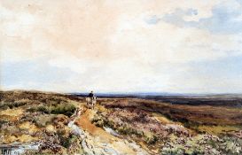 EDMUND MORISSON WIMPERIS (1835-1900) British 
Horse and Rider in a Yorkshire Moorland Landscape