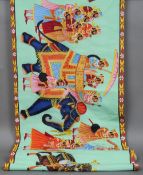 INDIAN SCHOOL
Courtly Procession
Painted on linen
88 cm high CONDITION REPORTS: Some fold lines,