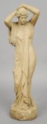 A Victorian Royal Doulton figural garden statue
Modelled as a classical maiden wearing a floral