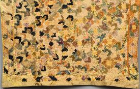 An unusual early floral silk work panel
With allover multi-coloured floral blossoms.  120 cm wide.