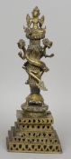 An Indo-Tibetan bronze altar piece  Surm