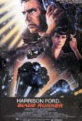 Blade Runner, Warner Brothers 1982, US one sheet poster 
Version 3, “odd NSS version”, rolled, art