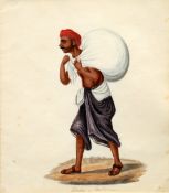 PATNA SCHOOL (early 19th century)
Indian Tradesmen, comprising: Dohbee or Washerman; Conicopillay or