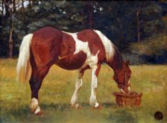 MILDRED CONDON WHITE (exhibited 1908-1909) British
Gypsy Pony
Oil on canvas
Signed with monogram